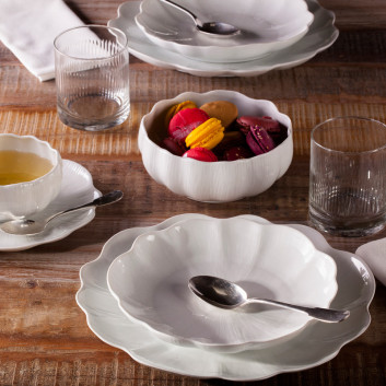 6 assiettes Citrouille porcelaine Jacques Pergay - 3 tailles