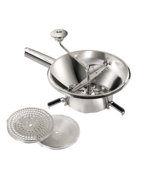 Moulin à légumes en inox Louis Tellier 24 cm - 3 grilles