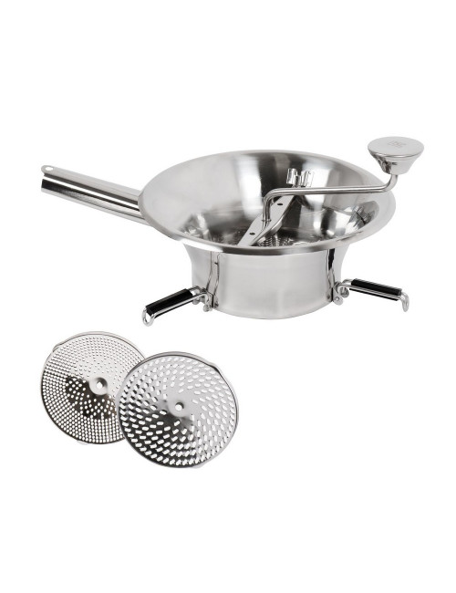 Moulin à légumes en inox Louis Tellier 24 cm - 3 grilles
