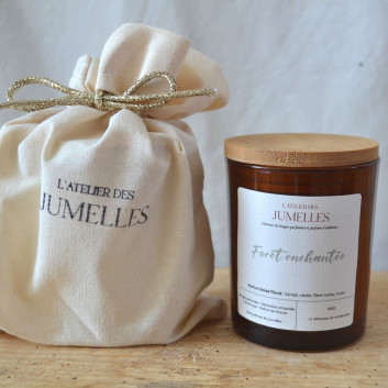 Bougie naturelle parfumée 180g - 40 heures - L'atelier des Jumelles - 6 parfums