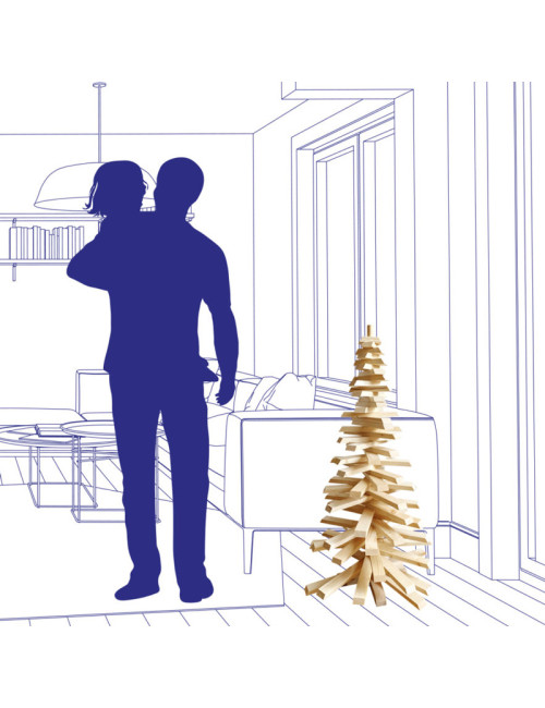 Sapin de Noël en bois Mon Sapin Woody - 6 tailles