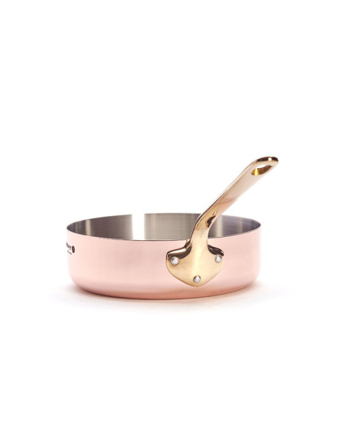 Sauteuse à queue inocuivre cuivre-inox laiton De Buyer - 3 tailles