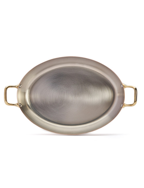 Plat à four ovale Inocuivre De Buyer cuivre-inox laiton - 2 tailles