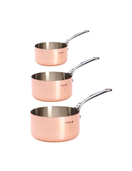 Set batterie 3 casseroles Inocuivre De Buyer