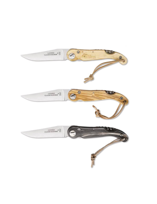 Tire-bouchon couteau de poche Le Baroudeur Claude Dozorme - 3 finitions