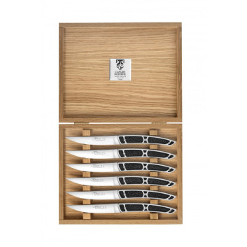 Coffret 6 couteaux à steak Le Thiers Galuchat Claude Dozorme