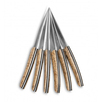 Coffret 6 couteaux Le Thiers Double Platine Claude Dozorme - 2 coloris