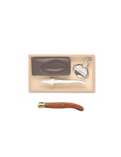 Set à huître Claude Dozorme bois exotique