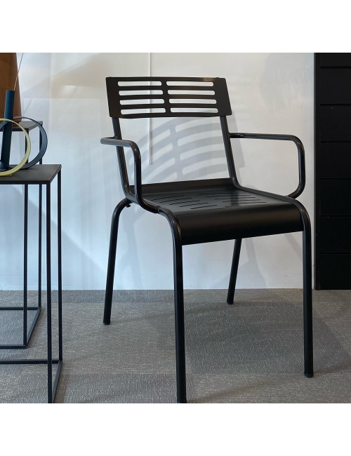 Fauteuil bistro Coral aluminium extérieur - 12 coloris