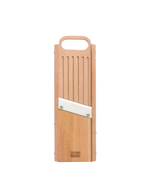 Mandoline bois traditionnelle lame inox Louis Tellier La bonne graine - 5 finitions