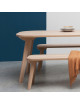 Banc Aronde Drugeot Manufacture chêne massif - 3 tailles