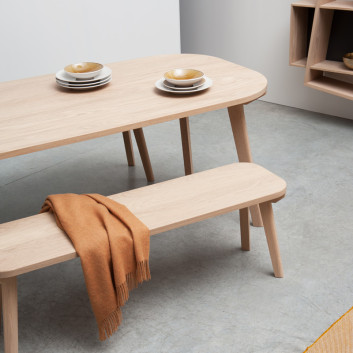 Table Aronde Drugeot Manufacture chêne massif - 3 tailles