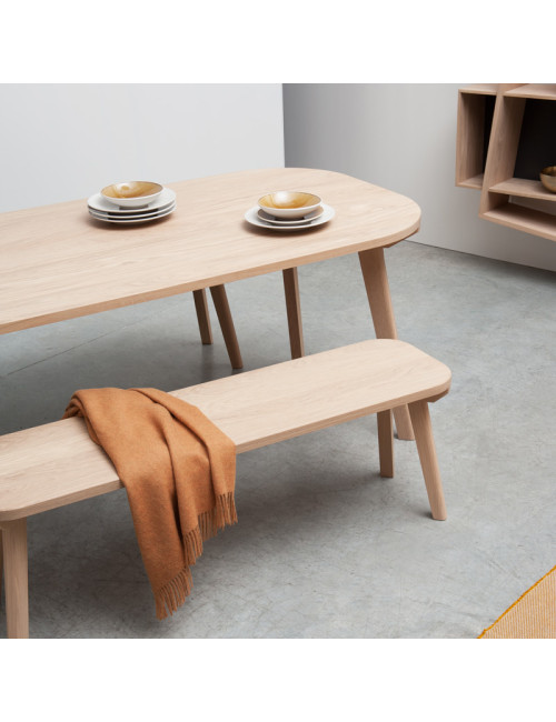 Table Aronde Drugeot Manufacture chêne massif - 3 tailles
