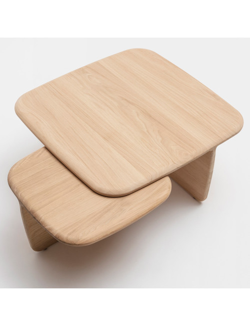 Table basse Toi et moi Drugeot Manufacture chêne massif