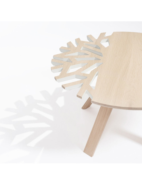 Table basse Canopée Drugeot Manufacture chêne massif - 14 coloris