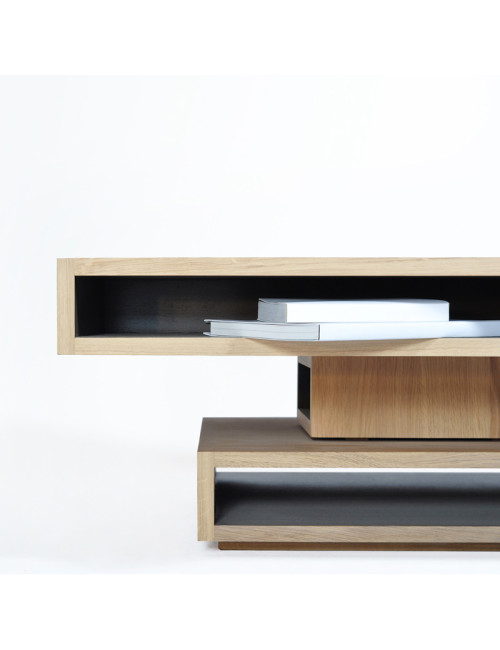 Table basse Cubocarré Drugeot Manufacture chêne massif - 14 coloris