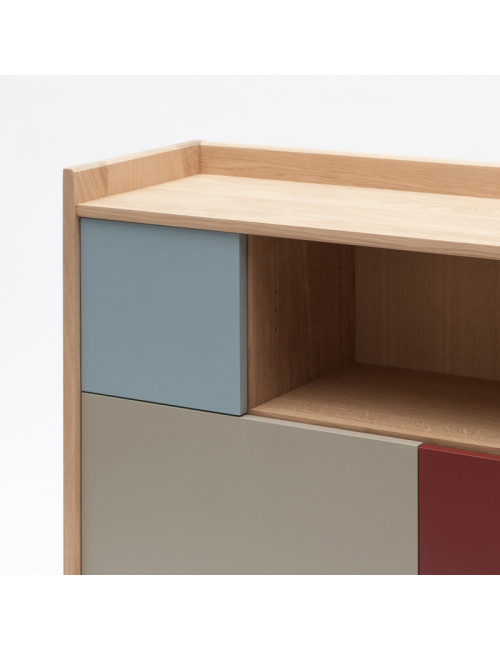 Chiffonnier Bric 90 Drugeot Manufacture chêne massif - 14 coloris