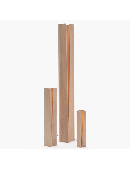 Lampe Elagone Drugeot Manufacture chêne massif - 3 tailles