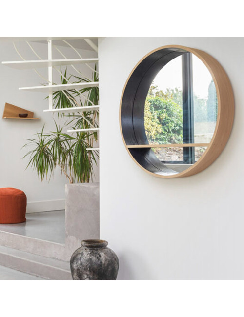 Miroir-console Drugeot Manufacture chêne massif - 14 coloris