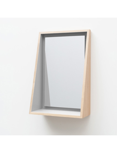 Miroir Float tablette Drugeot Manufacture chêne massif - 14 coloris