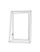 Miroir Float tablette Drugeot Manufacture chêne massif - 14 coloris