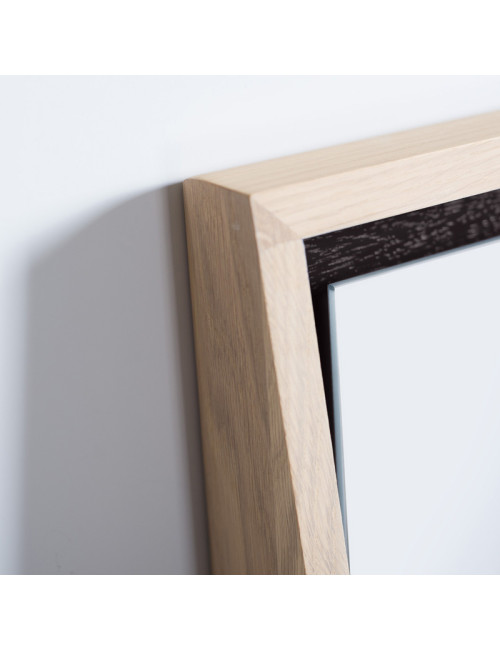 Miroir Float tablette Drugeot Manufacture chêne massif - 14 coloris