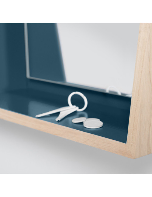Miroir Float tablette Drugeot Manufacture chêne massif - 14 coloris