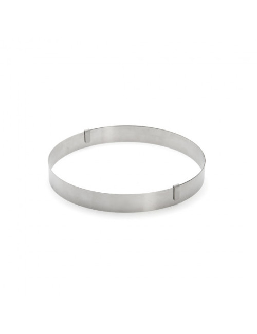 Cercle moule gradué extensible inox De Buyer - 3 hauteurs
