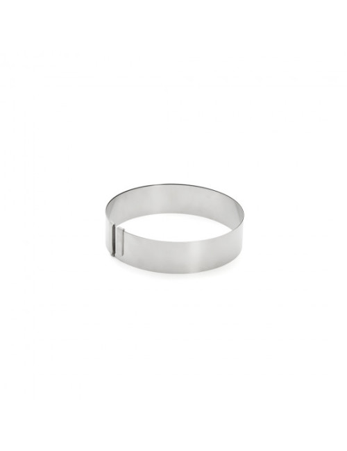 Cercle moule gradué extensible inox De Buyer - 3 hauteurs