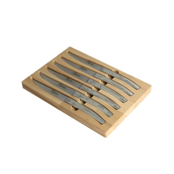 Coffret 6 couteaux Le Thiers Roger Orfèvre décors sports extrêmes