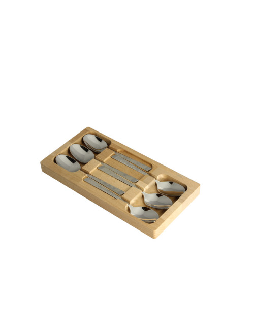 Coffret 6 cuillères à café décors natura Roger Orfèvre