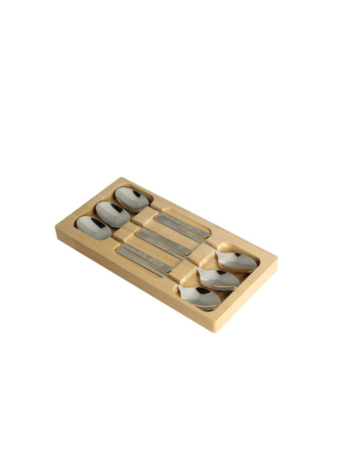 Coffret 6 cuillères à café décors rugby Roger Orfèvre
