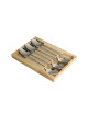 Coffret 6 cuillères de table décors paysages Roger Orfèvre