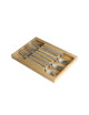 Coffret 6 fourchettes décors rugby Roger Orfèvre