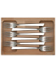 Coffret 6 fourchettes Jazz inox Roger Orfèvre - 2 finitions