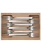 Coffret 6 fourchettes Jazz inox Roger Orfèvre - 2 finitions