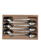 Coffret 6 cuillères de table décors maison Roger Orfèvre