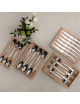 Coffret 6 cuillères de table décors maison Roger Orfèvre