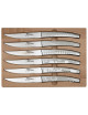 Coffret de 6 couteaux Thiers décors Maison Roger Orfèvre