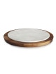 Centre de table DEGRENNE marbre bois noyer