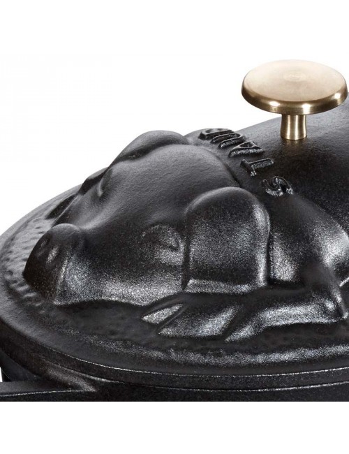 Cocotte cochonnet Staub 17cm en fonte - 2 coloris