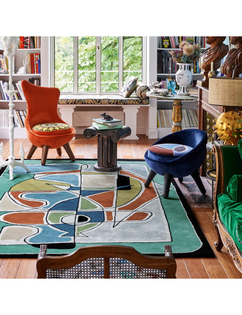 Tapis Caprice Multi Toulemonde Bochart - 3 dimensions