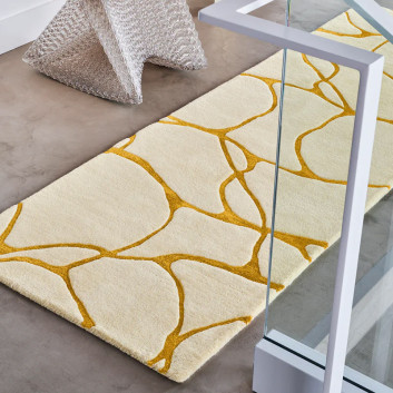 Tapis Ambre Naturel Toulemonde Bochart - 3 dimensions