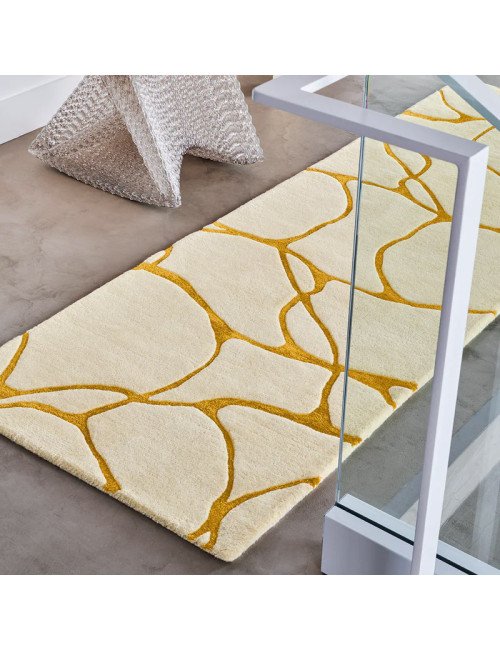Tapis Ambre Naturel Toulemonde Bochart - 3 dimensions