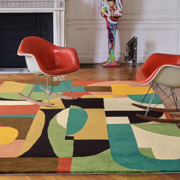 Tapis Jazzy Multi Toulemonde Bochart - 2 dimensions