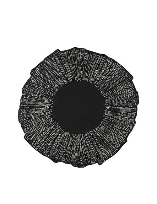 Tapis Eye Flower beige ou noir Toulemonde Bochart - 2 dimensions