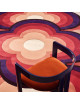 Tapis Flowerpower Fuschia Toulemonde Bochart - 2 dimensions