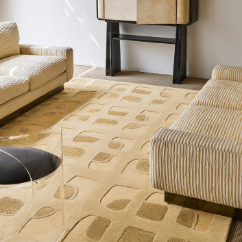 Tapis Faro Beige Toulemonde Bochart - 2 dimensions