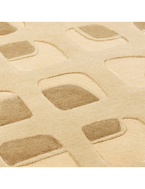 Tapis Faro Beige Toulemonde Bochart - 2 dimensions