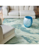 Tapis Paper beige ou céladon Toulemonde Bochart - 3 dimensions